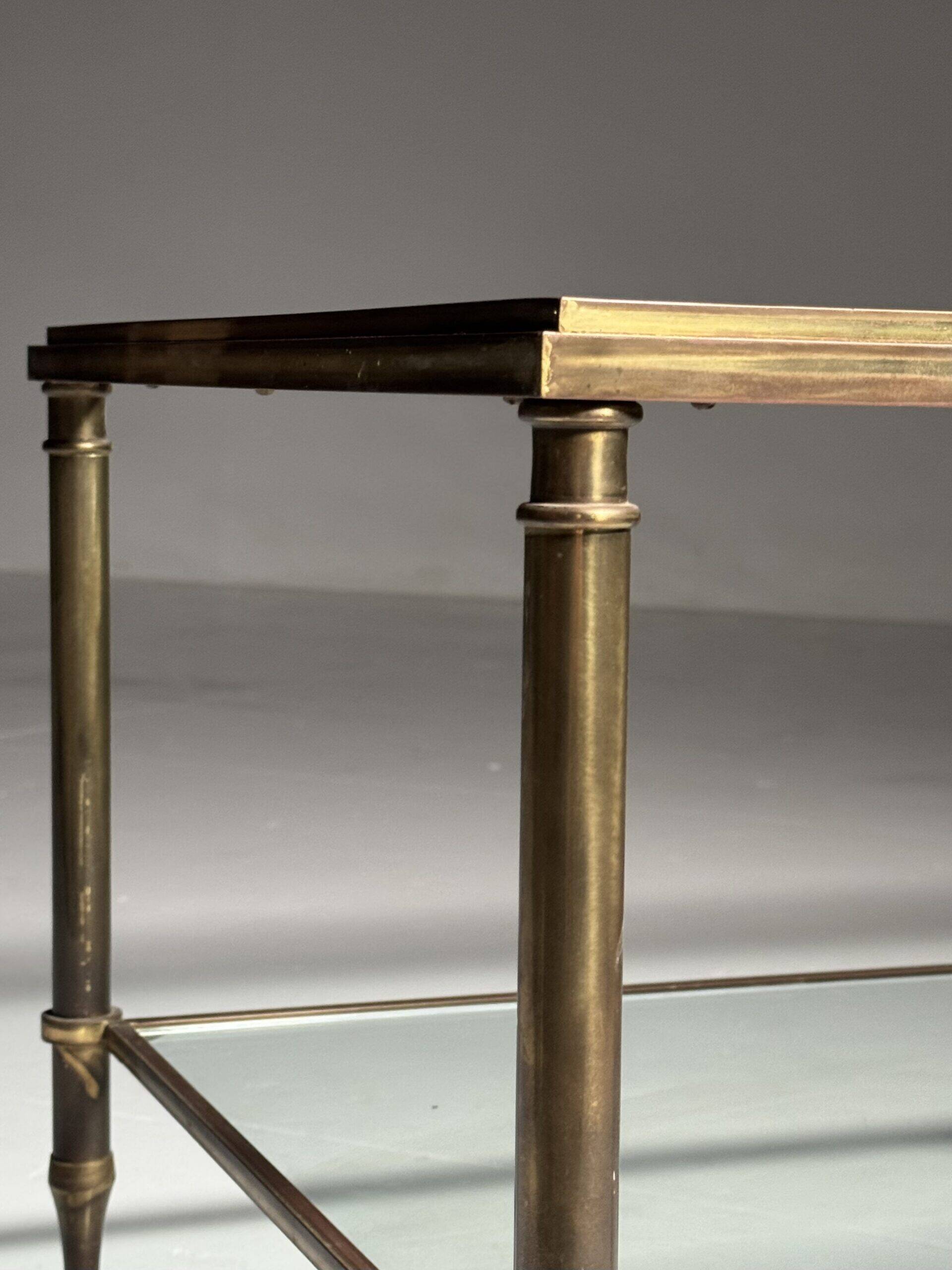 Mid-century glass coffee table