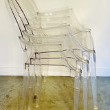 3 fauteuils Louis Ghost de Philippe Starck
