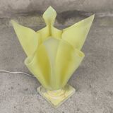 Vintage yellow Corolle table lamp