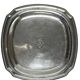 Small Christofle silver-plated tray with coat of arms from the 20th century.