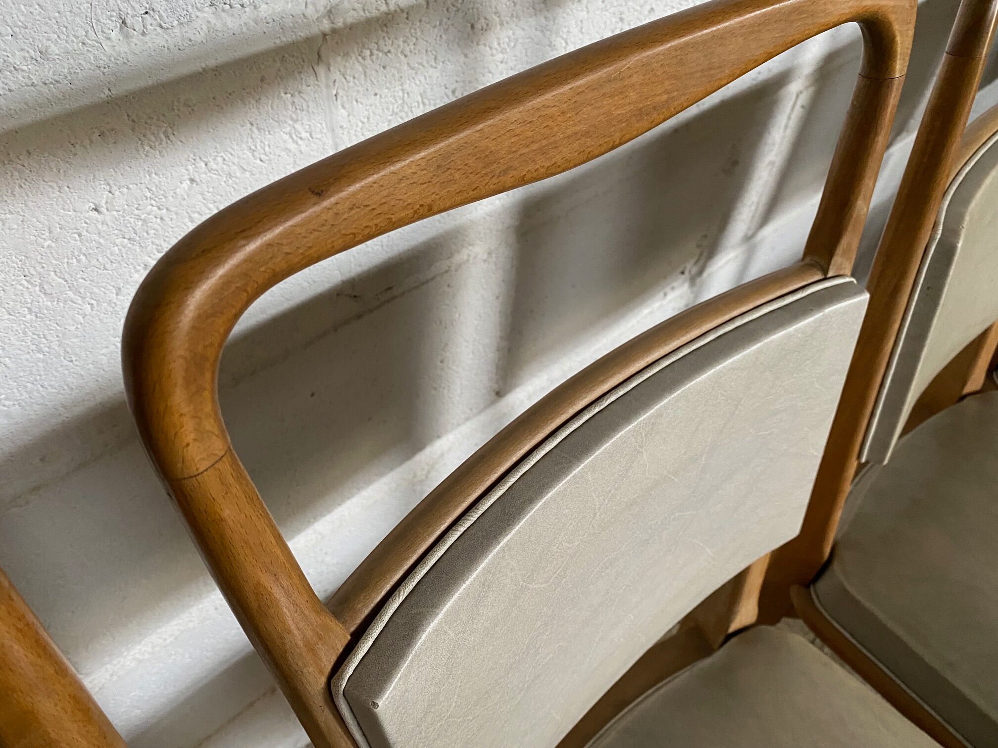 Set of 6 vintage 50s Scandinavian chairs