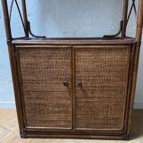 Rattan shelf