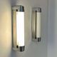 Pair of vintage wall lights, chromed metal, Italy 1970
