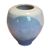 Blue ceramic vase