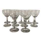 Verres à pied anciens gravés