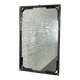 Rectangular mirror from the 70s-80s by Maison Bagues in brass and metal.