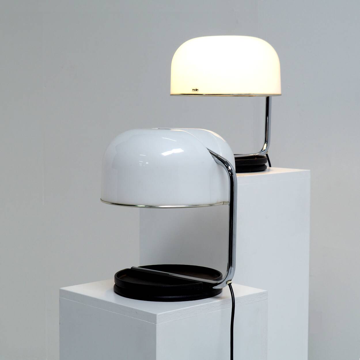 Paire de lampes de table "GUM" modèle Molin. Italie, années 1970.