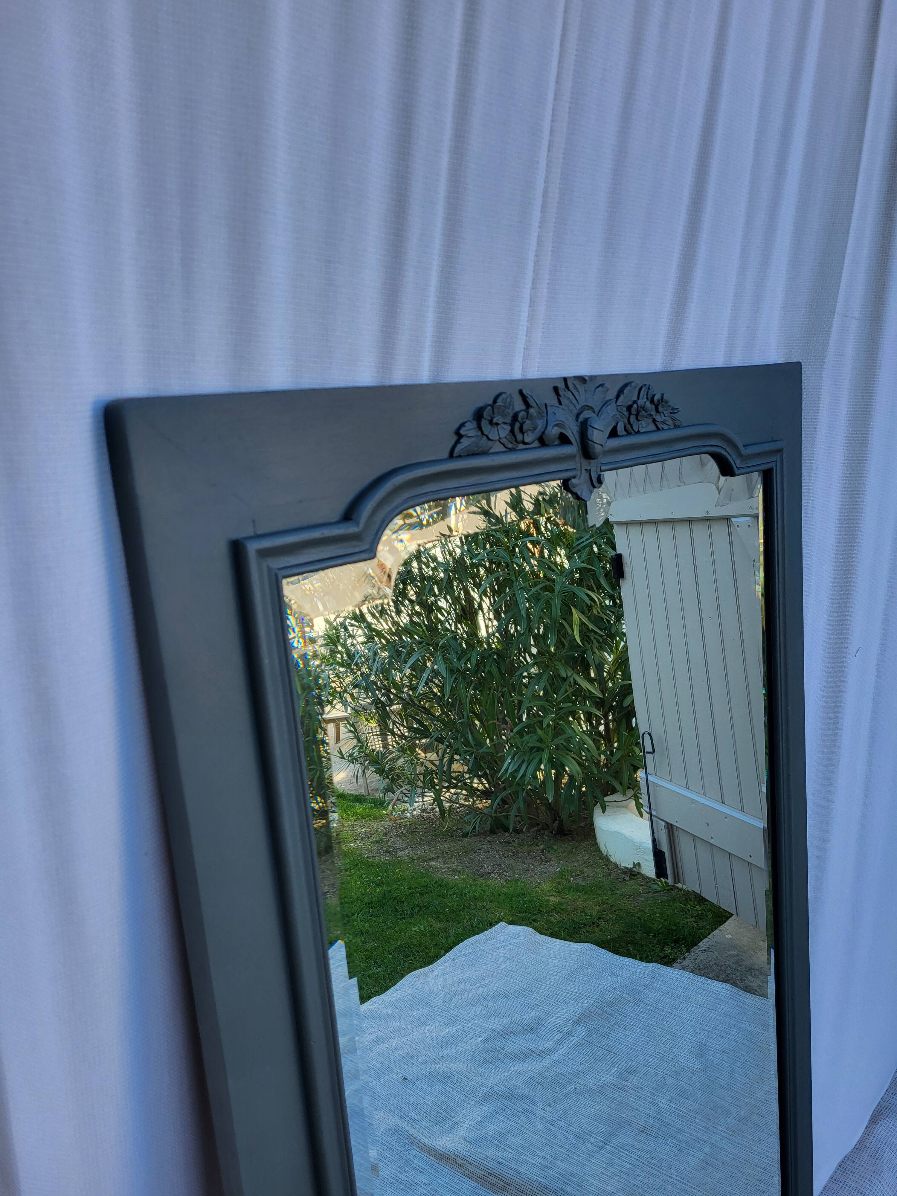 Antique beveled mirror