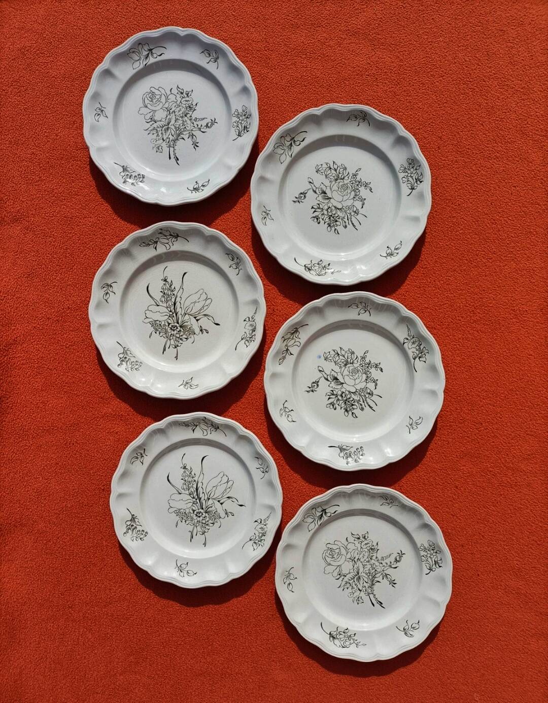 Lunéville porcelain x6