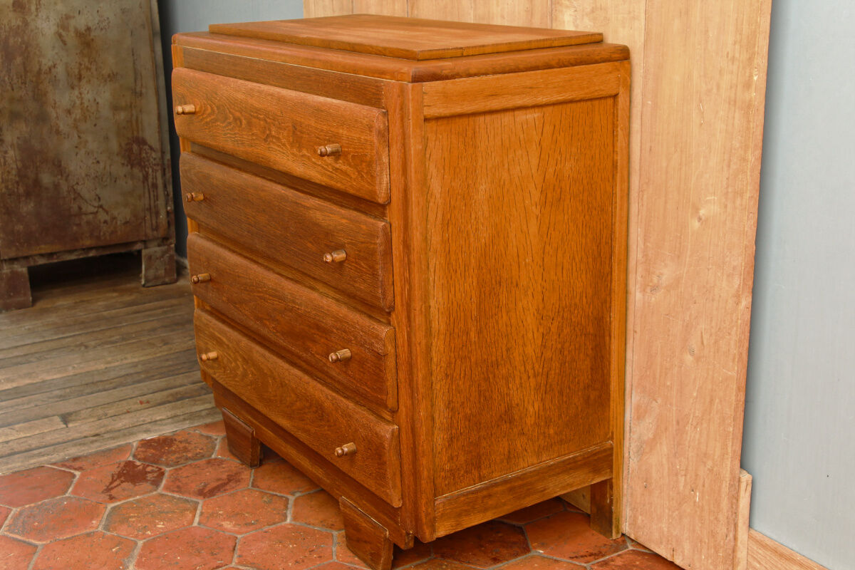 Chest of drawers light oak, 50s
