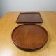 2 solid teak platters from Denmark - Wiggers