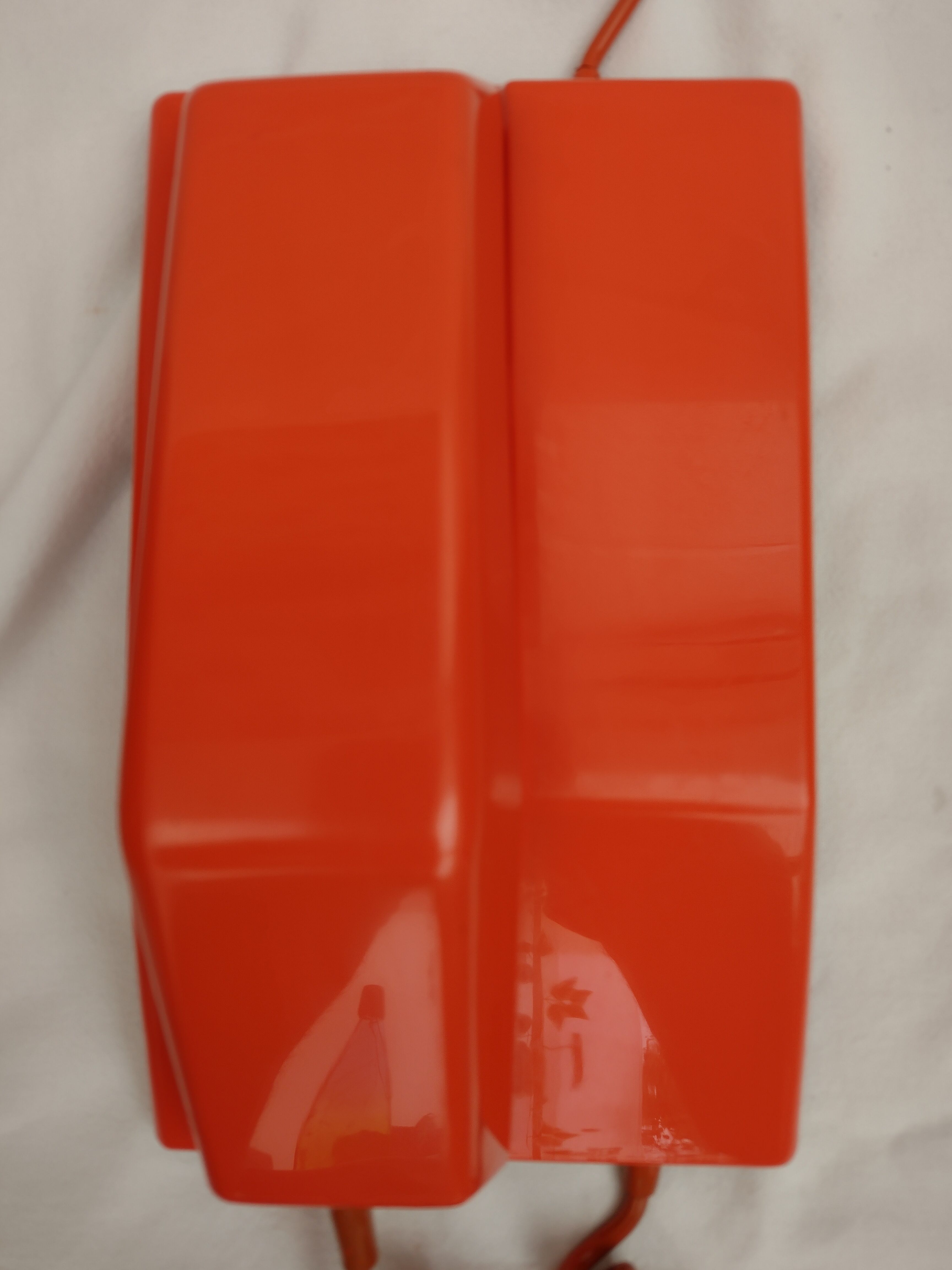 Orange Vintage Contempra Rotary Telephone