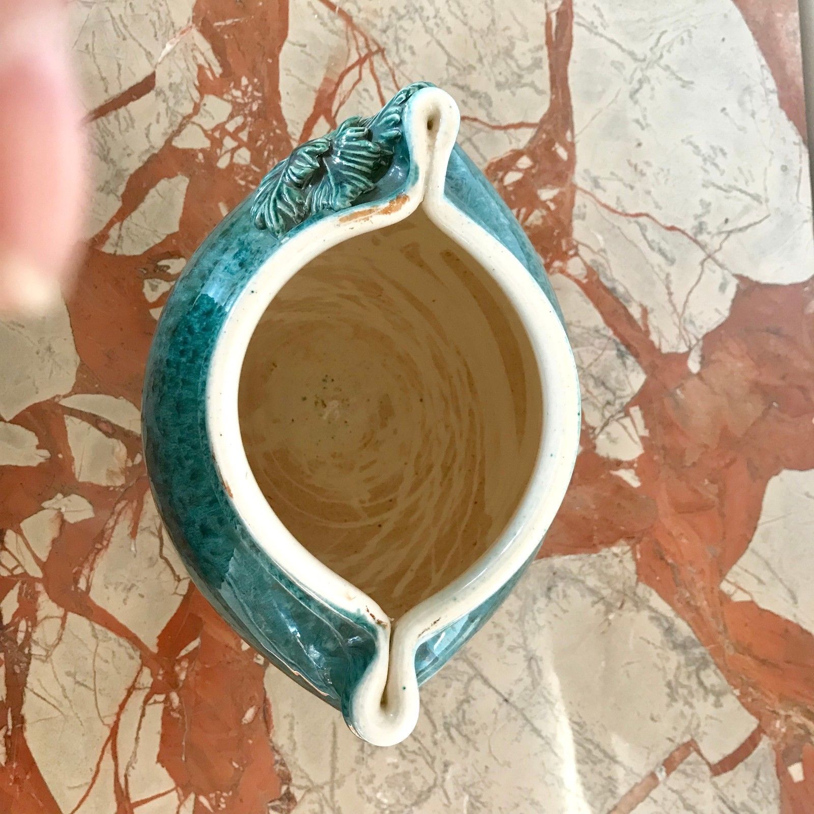 Conical body and paunch ovoid stoneware vase