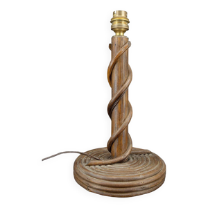 lampe en rotin Louis - circa 1950