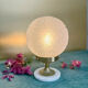 Art Deco lamp from the 1930s with a floral globe.