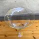 Large vase on a giant pedestal in transparent glass — Chalice style / Medic