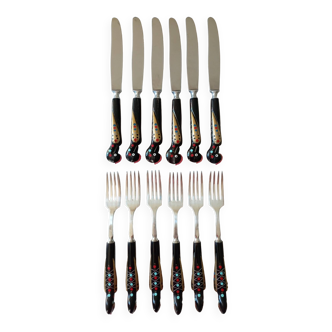 Box of 6 forks and 6 knives Haddad Jezzine Lebanon