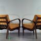 Pair of Armchairs INKA design Kropaček & Kozelka, Czech Mid-Century 1944