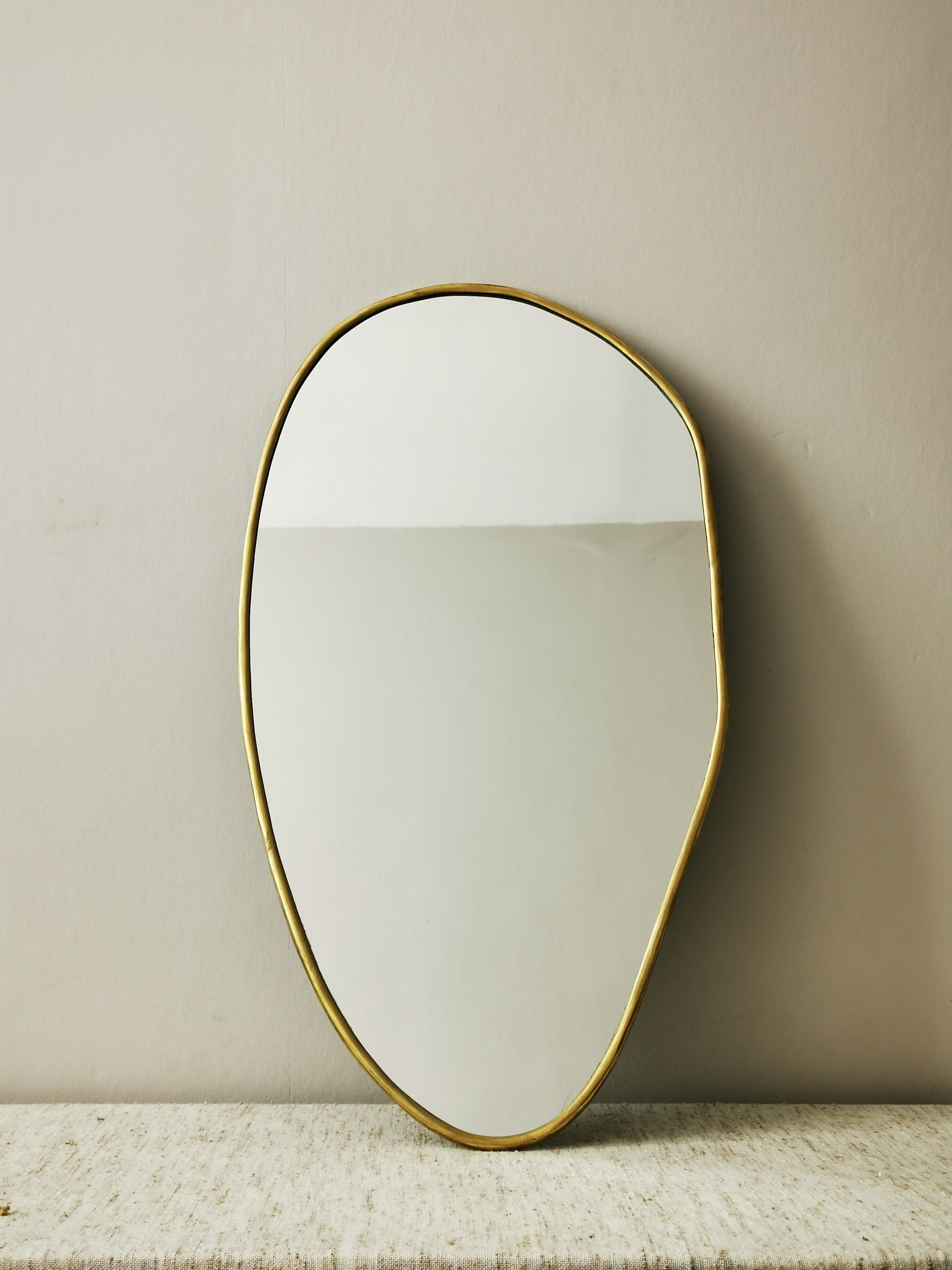 Brass mirror 60cm