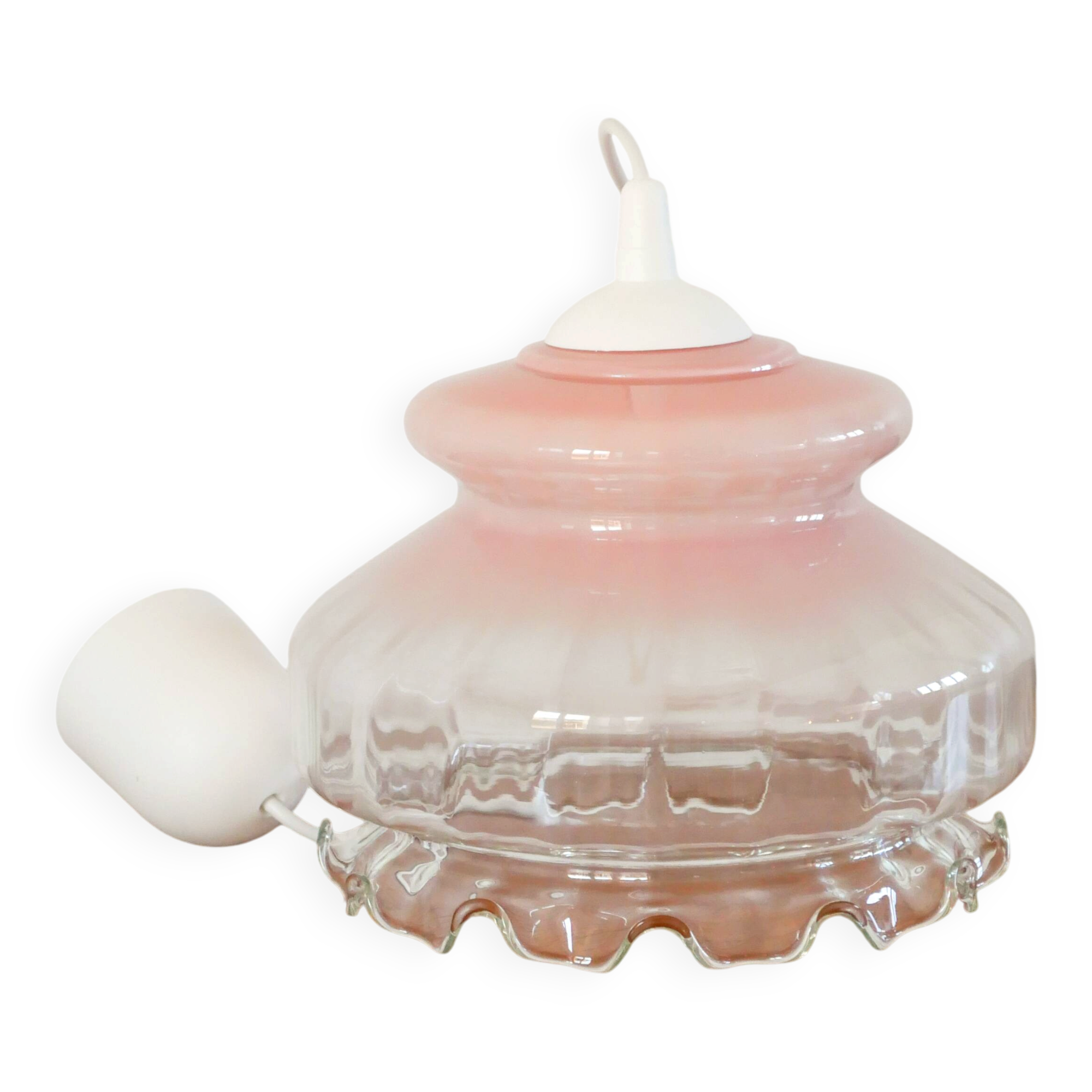 Suspension in opaline, Rose Tie & Dye, 1960