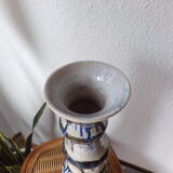 Large vintage vase in glazed ceramic