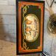 Anchor line painted wooden chest