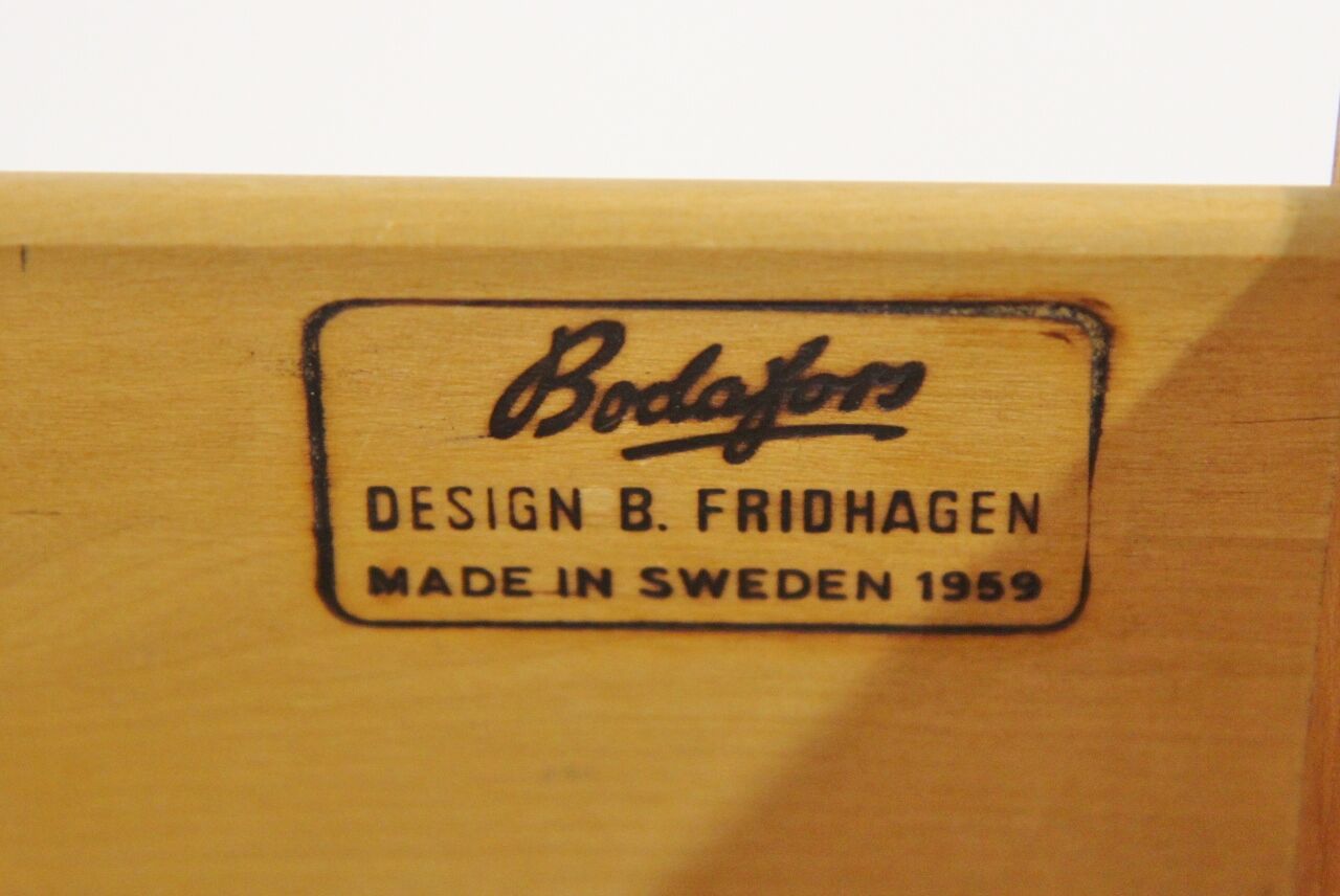 Teak chest of drawers, Bertil Fridhagen, Bodafors, Sweden, 1960