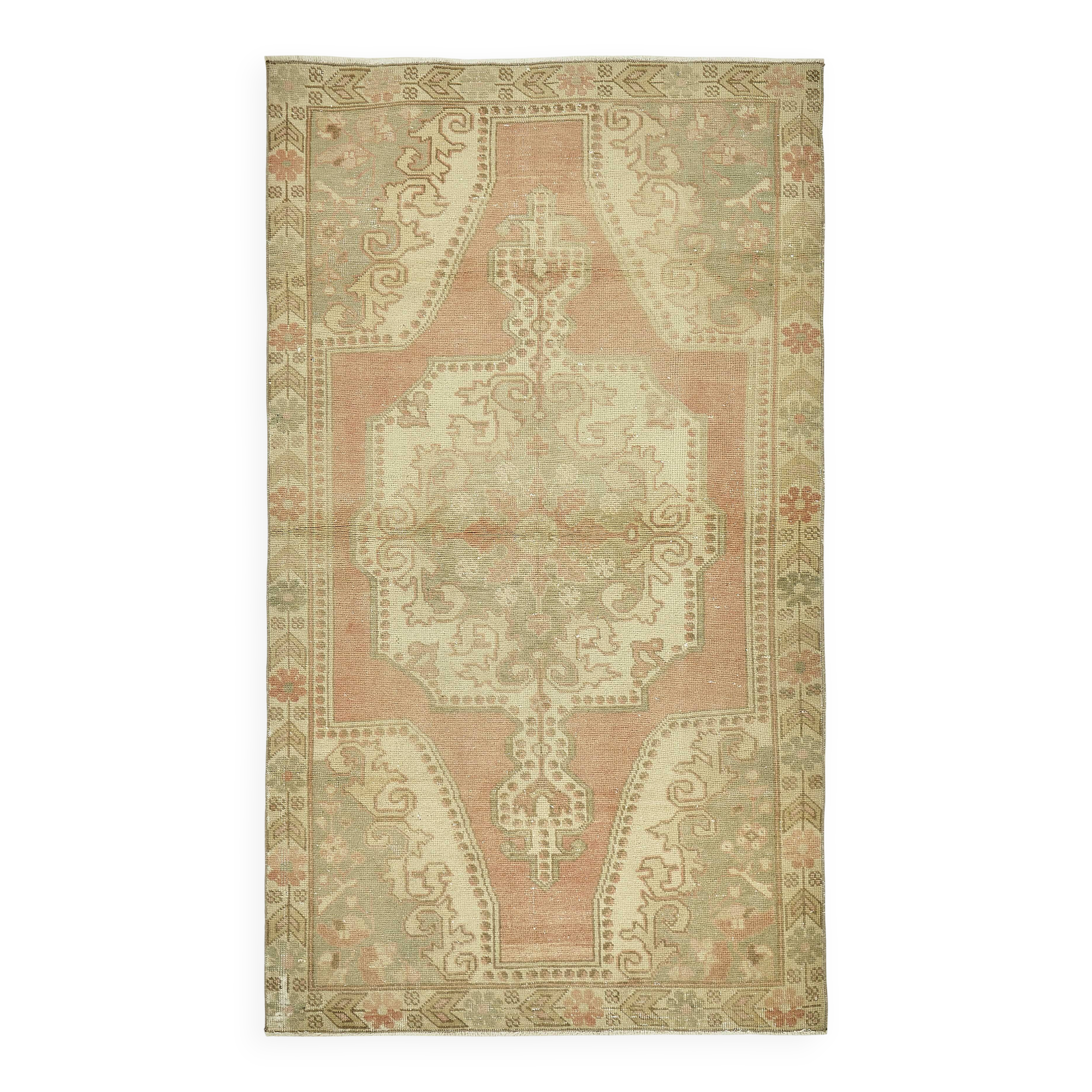 Turkish Vintage Anatolian Rug 130 cm x 228 cm