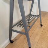 Vintage console with wheels