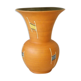 Ceramic vase terracotta years 50' vintage decor emaillee