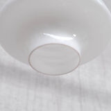 Opaline and Brass French Pendant Light