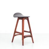 Tabouret de bar scandinave en palissandre modèle OD61. H 62 cm.