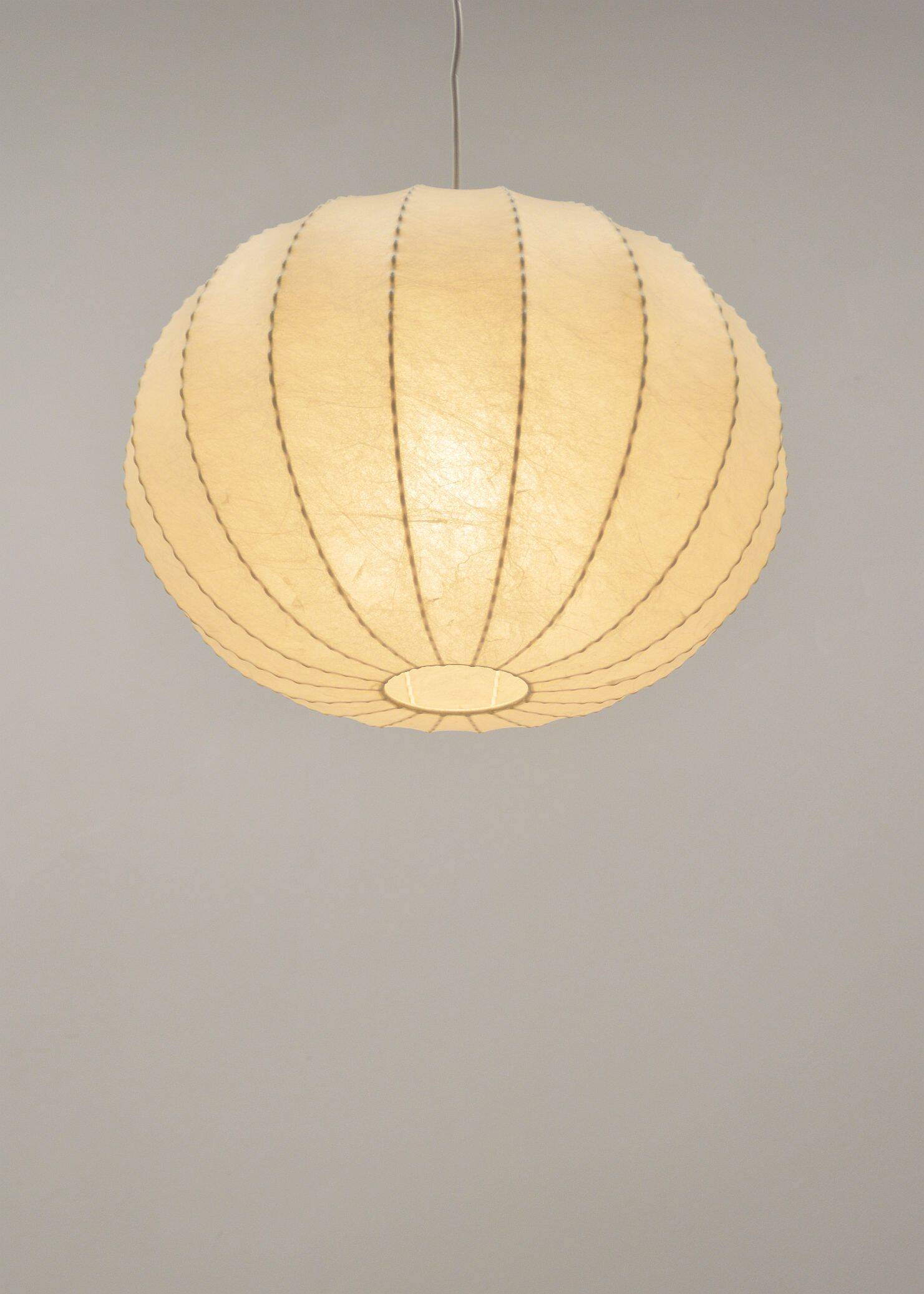 Vintage cocoon pendant lamp by Goldkant Leuchten, 1960s