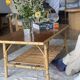 Vintage rattan coffee table