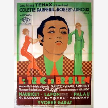 Original film poster of 1932.Le thing of the Brazilian