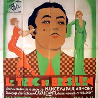 Original film poster of 1932.Le thing of the Brazilian
