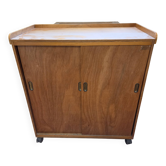 petit meuble de travail ou rangement ancien en bois