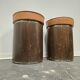1970s Vintage Wooden Stool – Faux Leather Cushion & Aluminium Trim