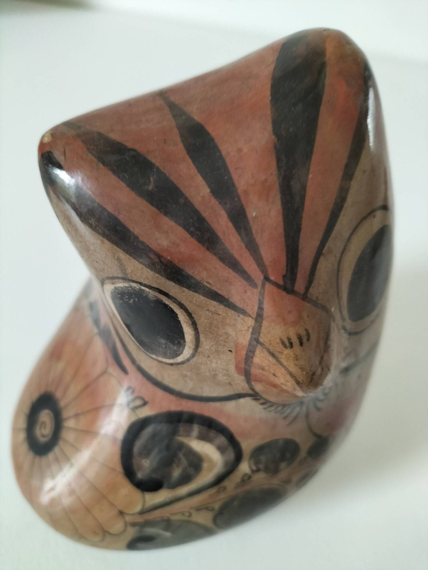 Painted ceramic owl – Mexican craftsmanship from Tonalá