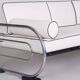 Bauhaus Sofa in Chrome, Steel, Leather by R. Slezák for Slezak Factories, Czech, 1930s