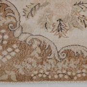 Tapis Aubusson ancien tons beiges et roses, élégant et raffiné, 209x335 Cm