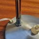 Flexible lamp vintage accent design or bedside year 70 brushed metal