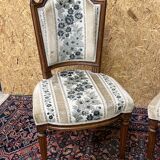 Pair of antique Louis XVI style chairs, beautifully upholstered