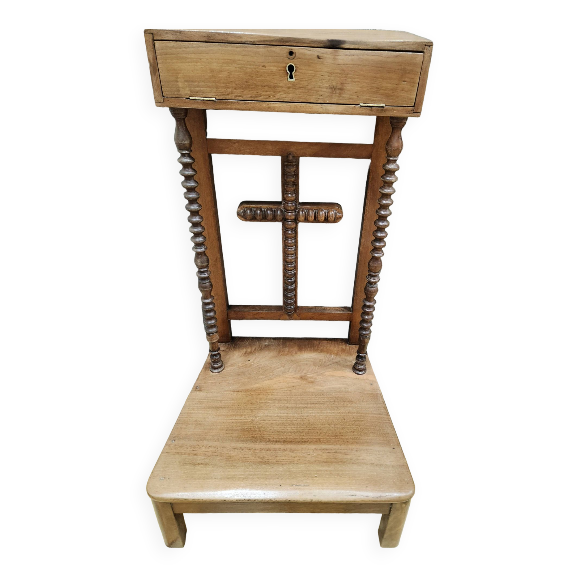 Antique Prie Dieu pour prière d’ecclésiastique