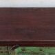 Buffet long en bois avec portes anciennes vertes