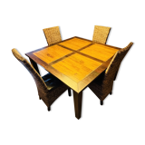 Table de salon Terranova et 4 chaises