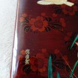 Lacquered wooden box/box with art nouveau decor