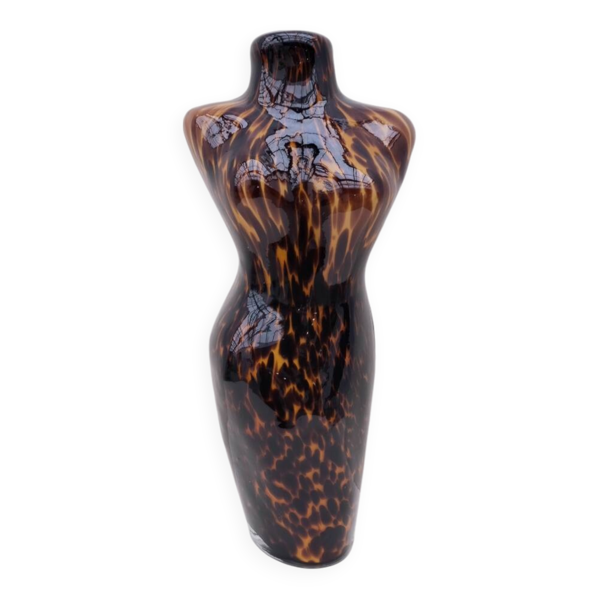 Blown glass vase from MURANO, Italy 1980