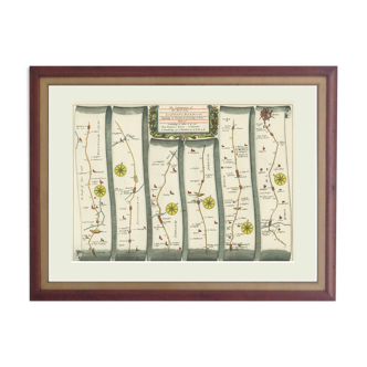 Illustrated ribbon map from London to Barwick (continued)