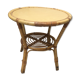 Rattan side table